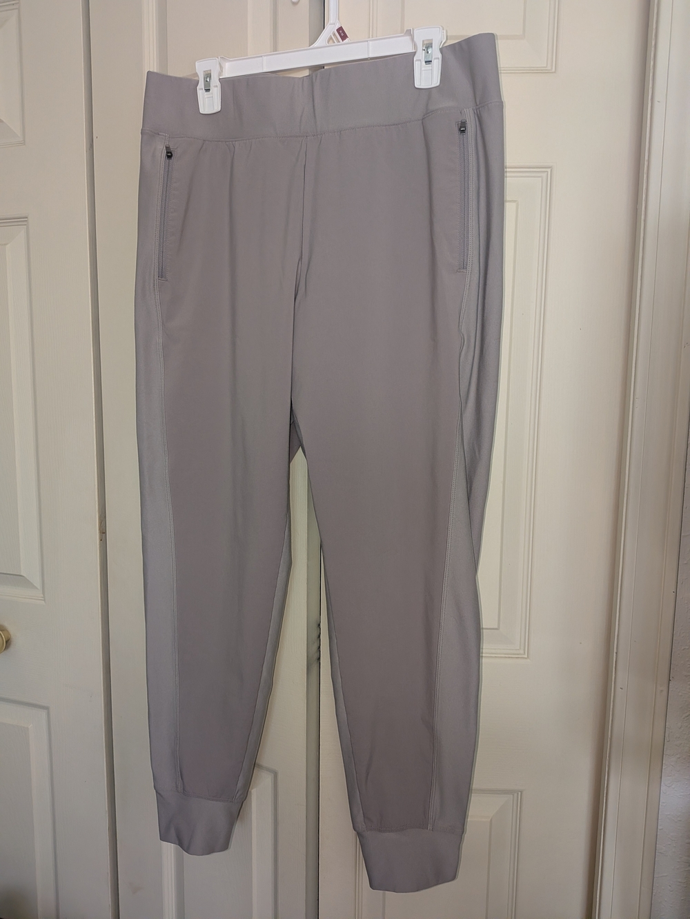 Eddie Bauer Gray Women's Track Joggers with Zipper Pockets